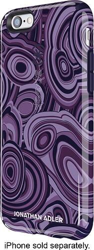 Speck - Jonathan Adler CandyShell Inked Case for Apple® iPhone® 6 Plus - Malachite Purple/Berry Black Purple-Front_Standard 