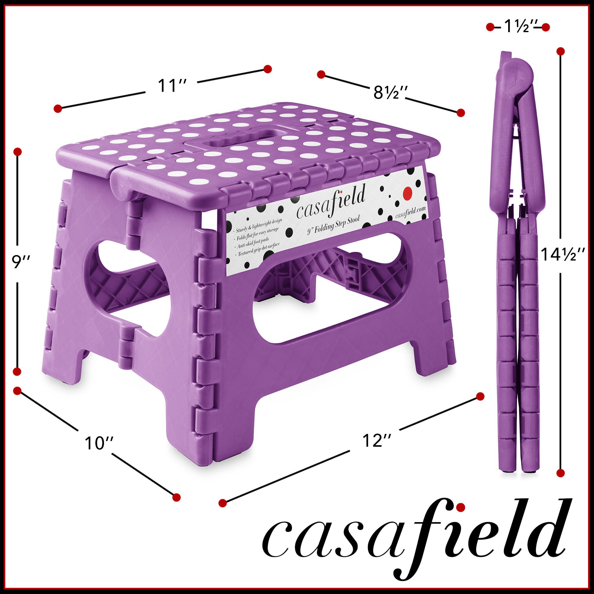 11" 8½" 1½" 14½" 9" 10" 12" casafield 9" Folding Step Stool