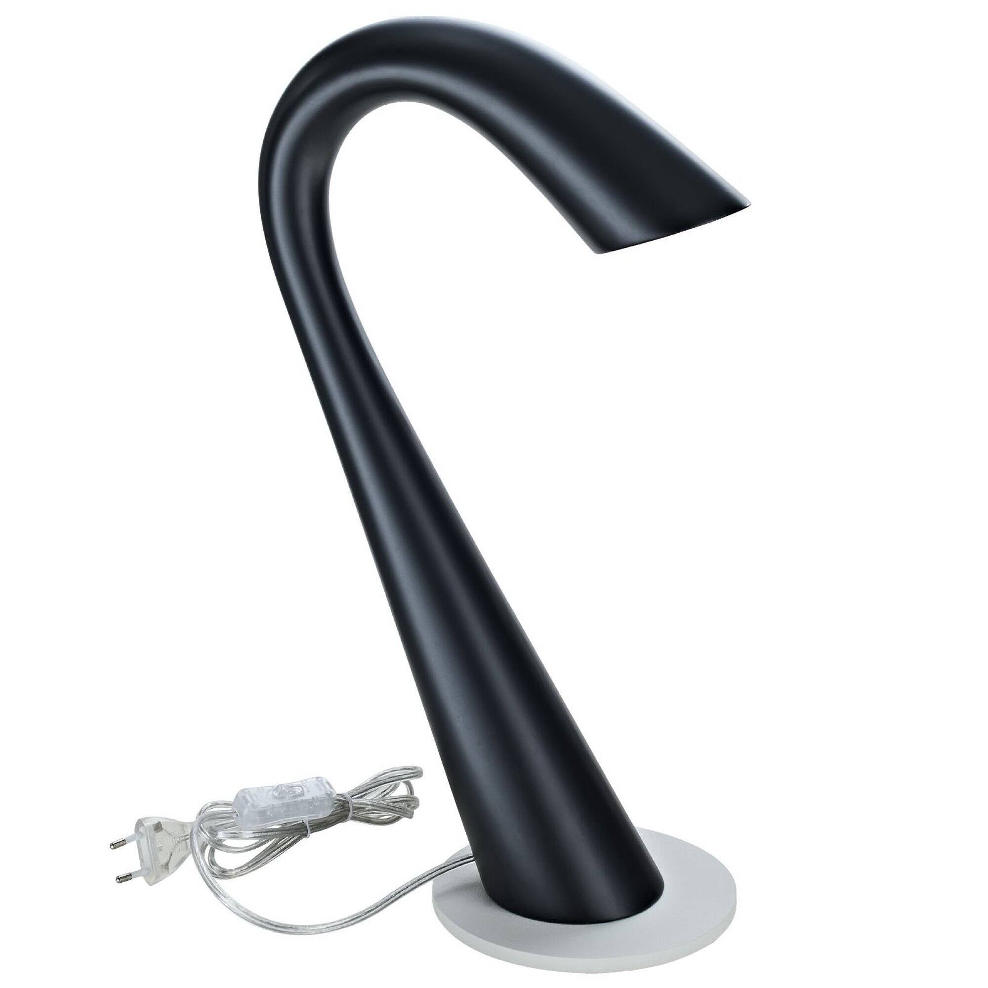 Front. Modway - Gooseneck Table Lamp by Modway - Black.