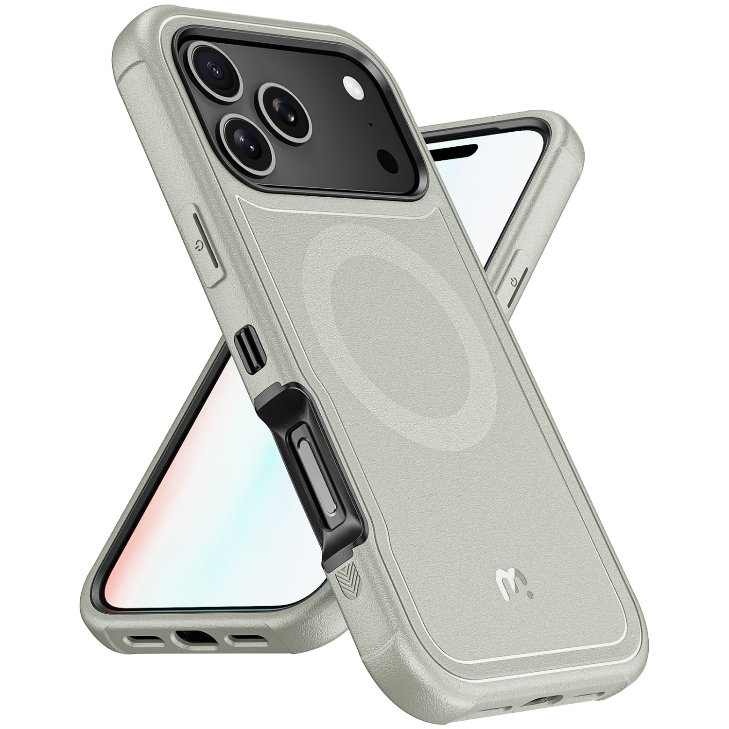 Mybat Pro - Maverick Series Rogue Edition MagSafe Case for Apple iPhone 17 Pro Max - Grey - Gray