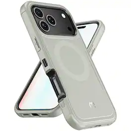 Mybat Pro - Maverick Series Rogue Edition MagSafe Case for Apple iPhone 17 Pro Max - Grey - Gray