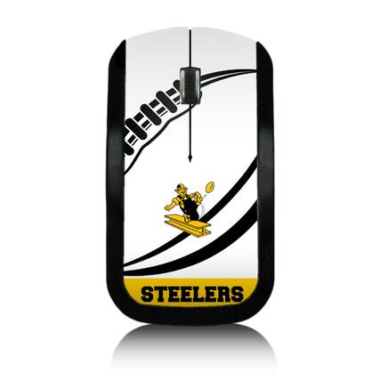 Front. Keyscaper - Pittsburgh Steelers Passtime Design Wireless Mouse - Multicolor.