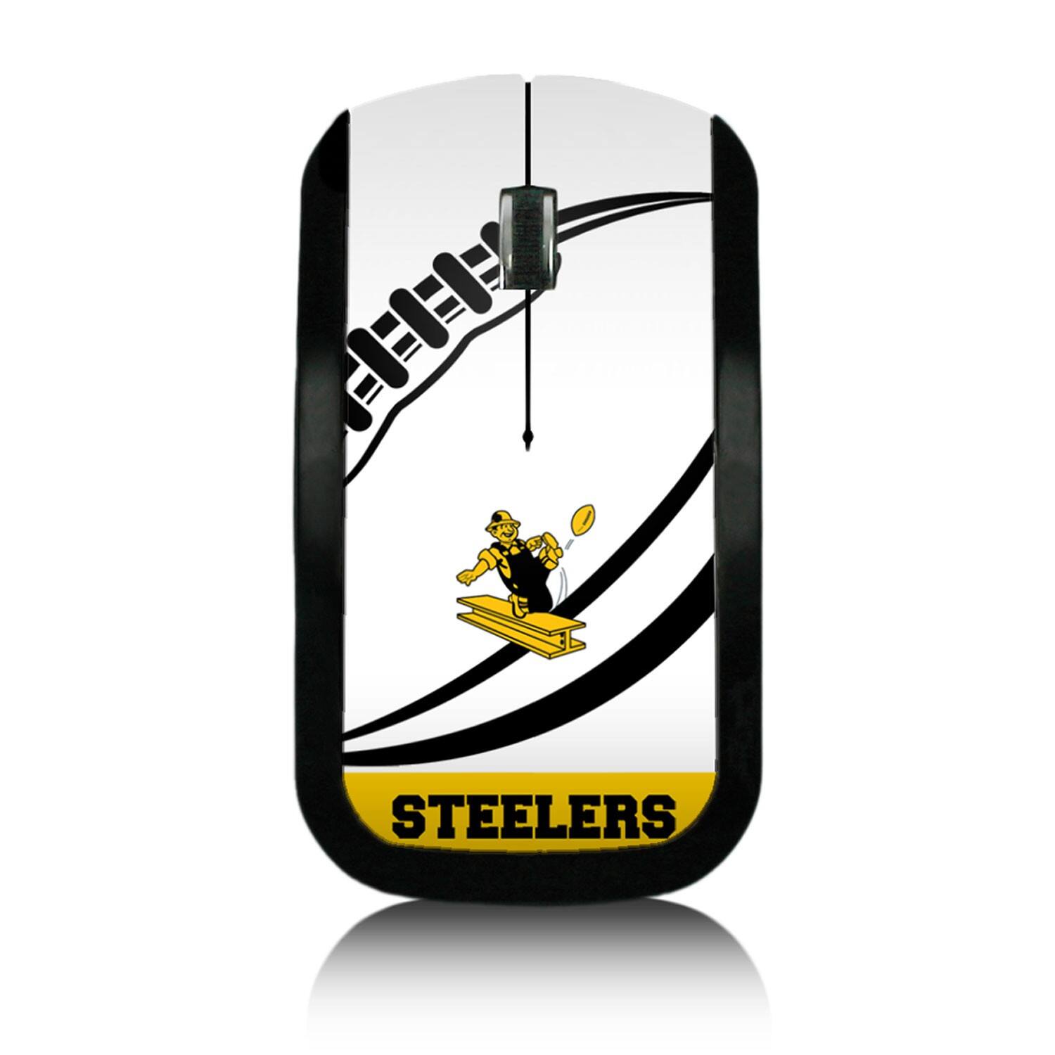 Front. Keyscaper - Pittsburgh Steelers Passtime Design Wireless Mouse - Multicolor.