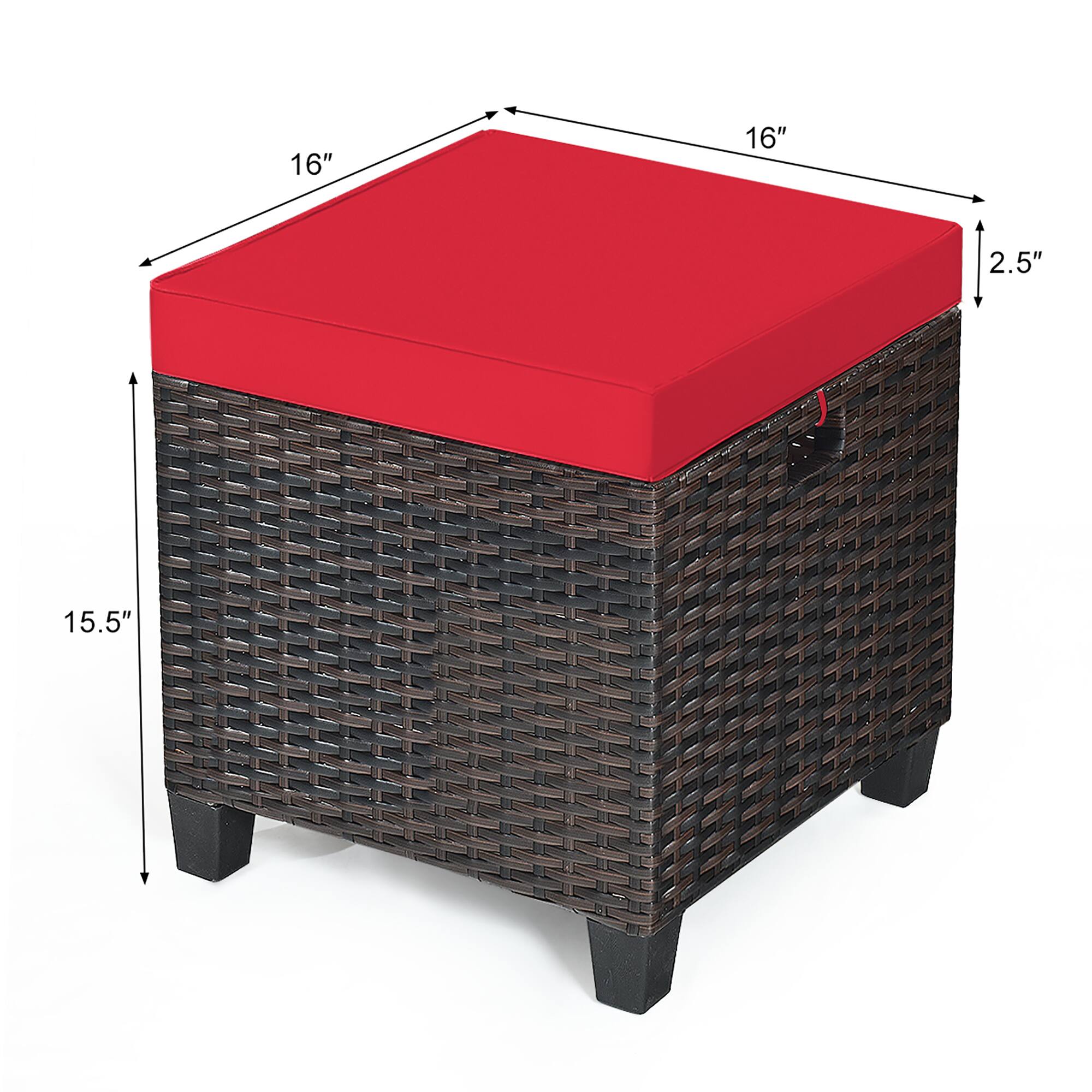 The text on the image reads "16" 16" 2.5" 15.5". This indicates that the box has dimensions of 16 inches in length and width, and a height of 2.5 inches.
