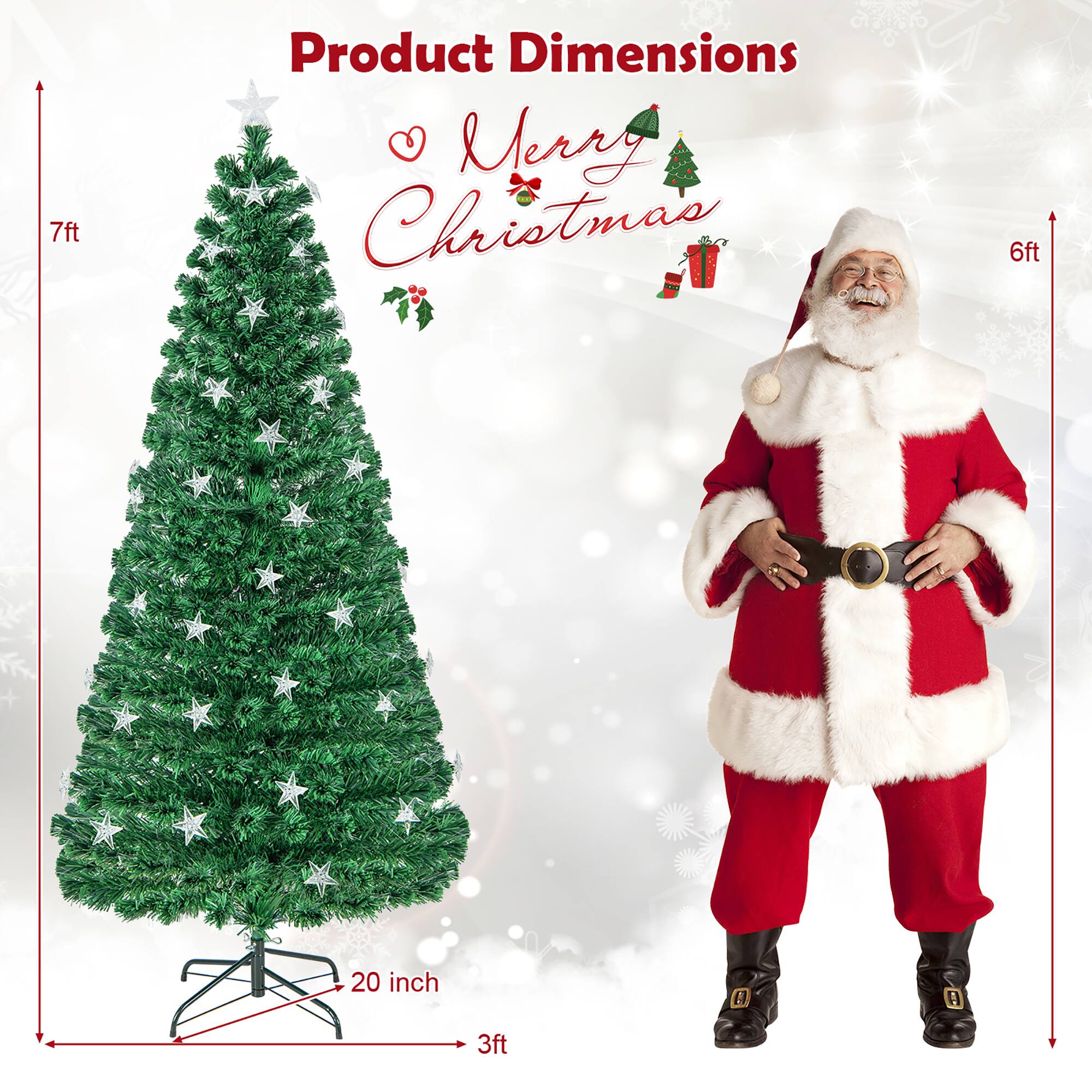 Product Dimensions

Merry Christmas

7ft  
6ft  
20 inch  
3ft