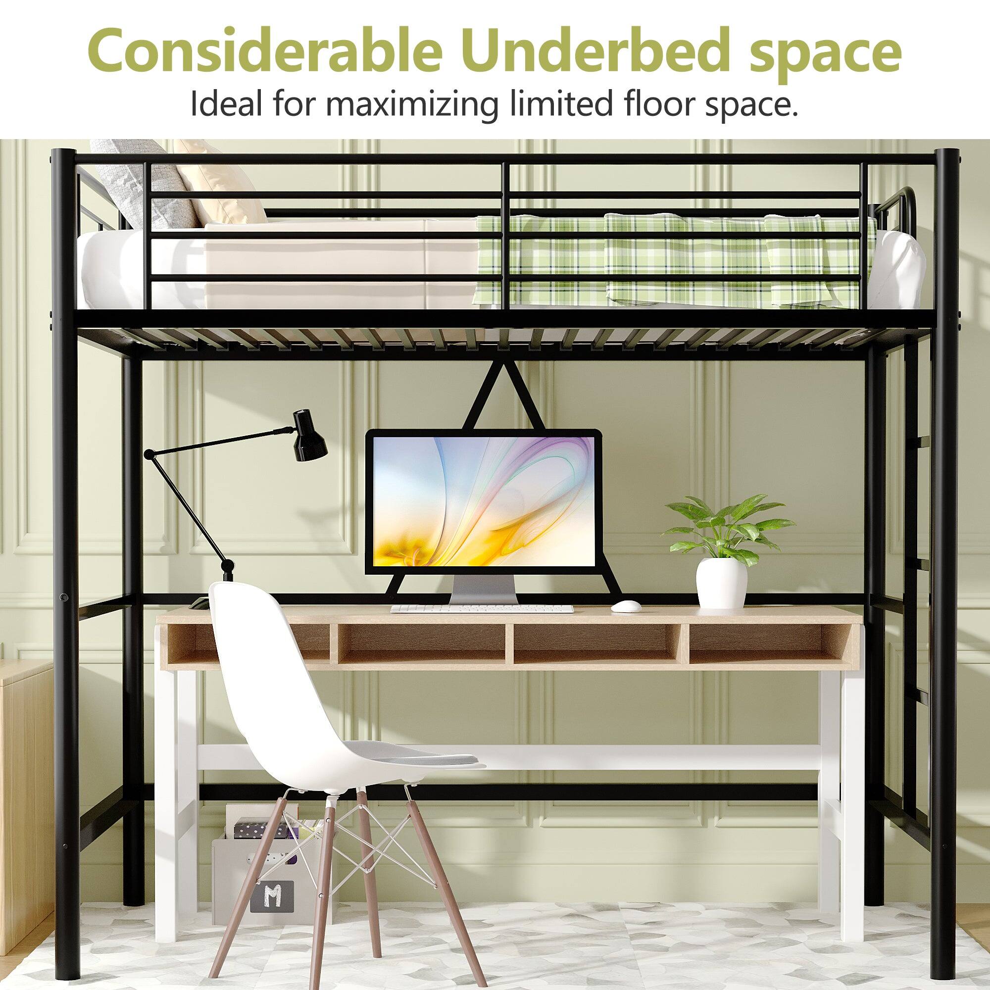 Considerable Underbed space  
Ideal for maximizing limited floor space.