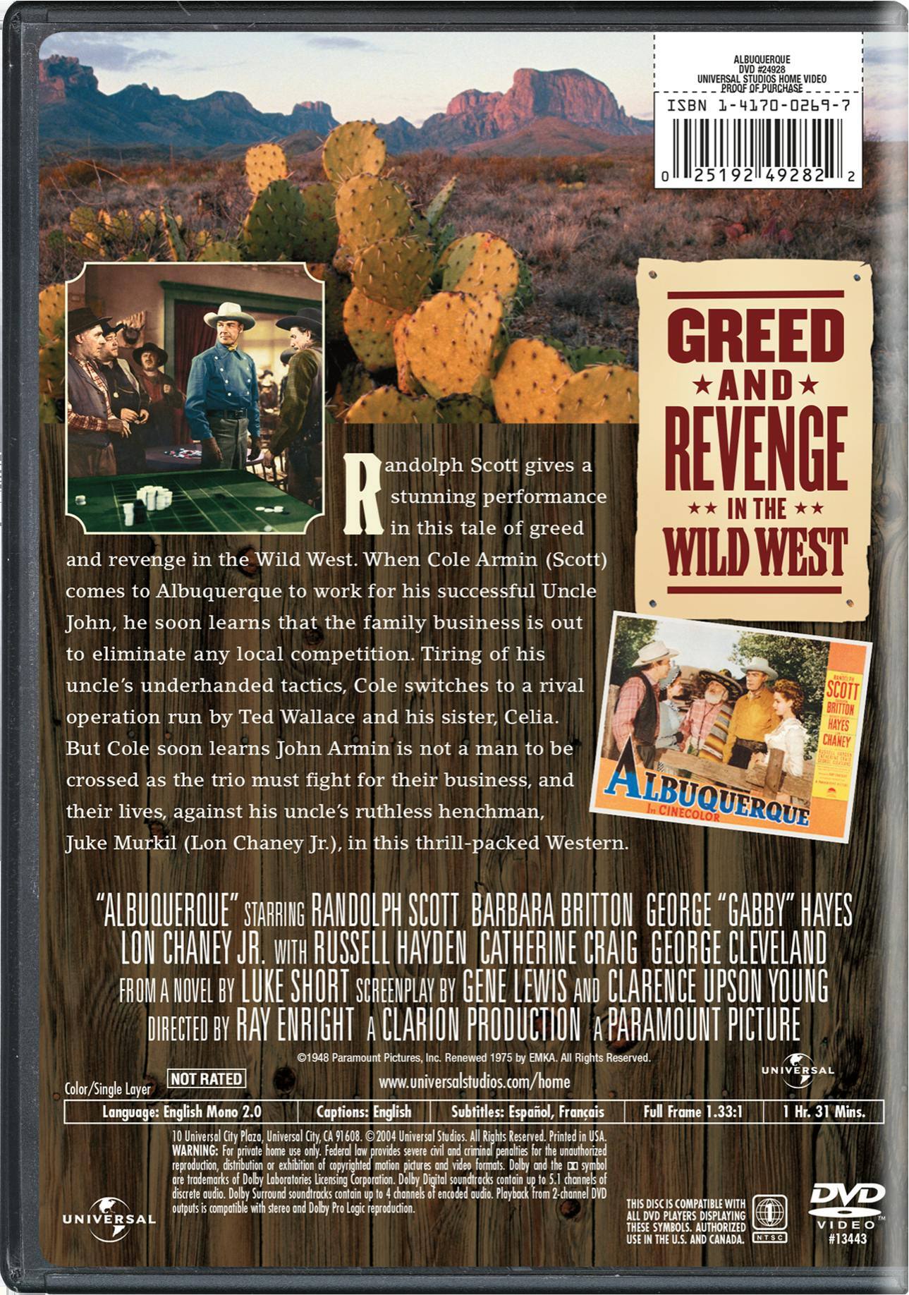 Back. Albuquerque [DVD].