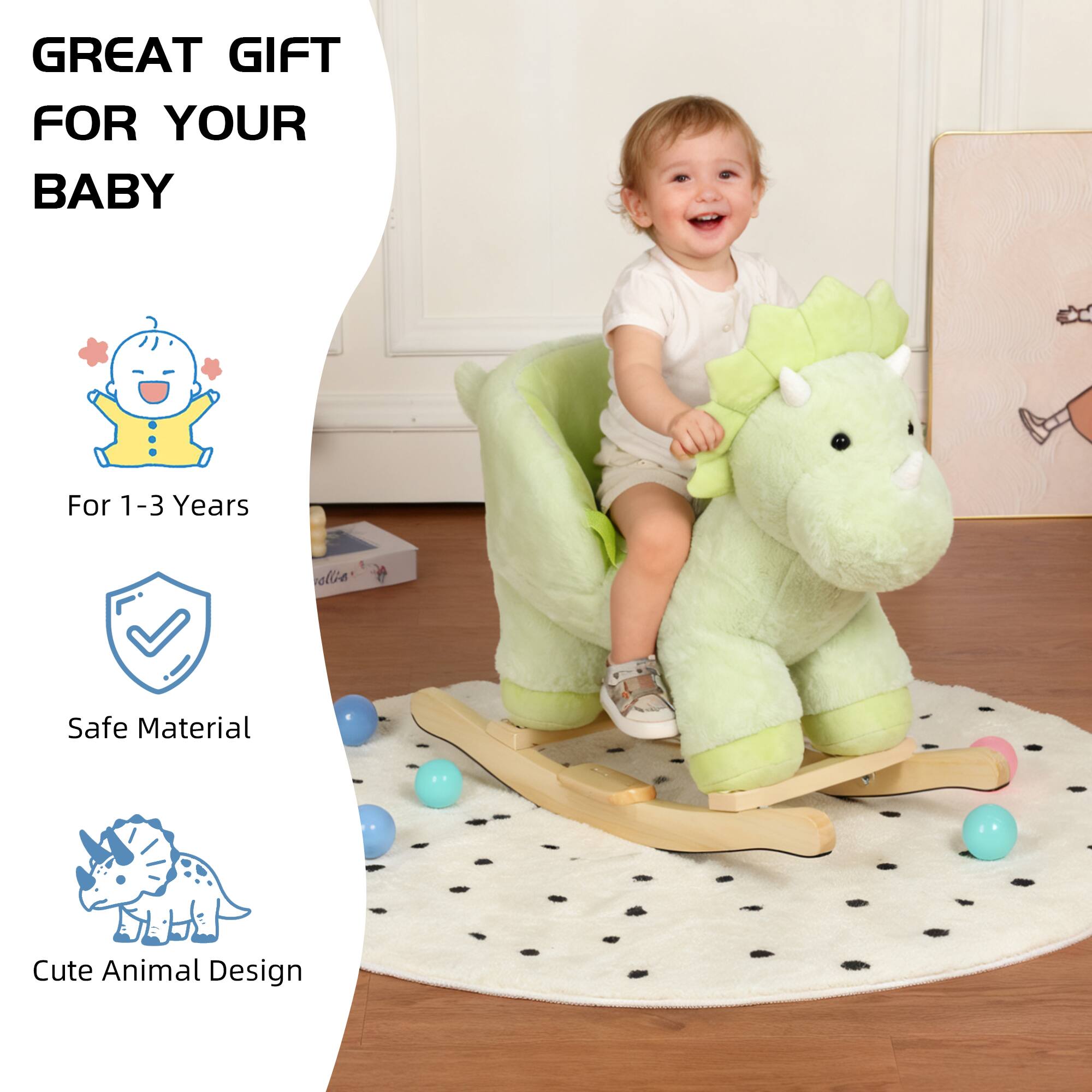 GREAT GIFT FOR YOUR BABY

For 1-3 Years

Safe Material

Cute Animal Design