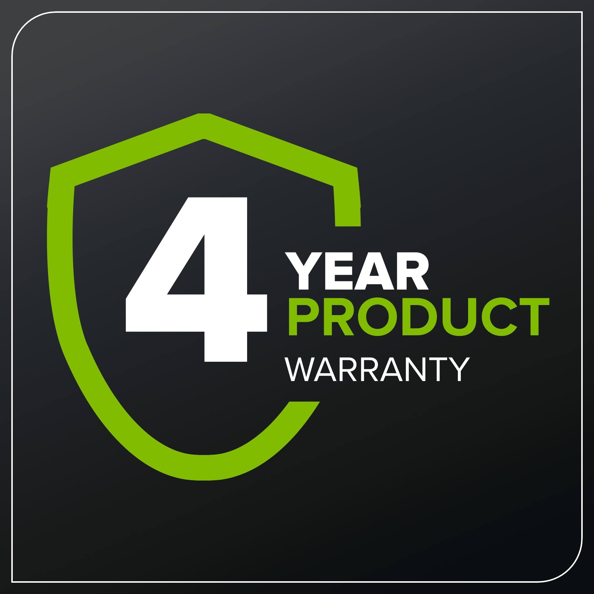 4 YEAR PRODUCT WARRANTY