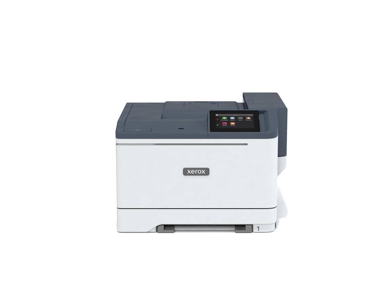Alt View 1. Xerox - Xerox VersaLink C410/DN Desktop Wired Laser Printer Color C410DN - White/Blue.
