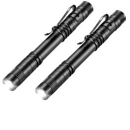 Home Collection - 2-Pack Mini Tactical LED Flashlights – Small Super Bright Penlight Torches for Everyday Carry, Camping
