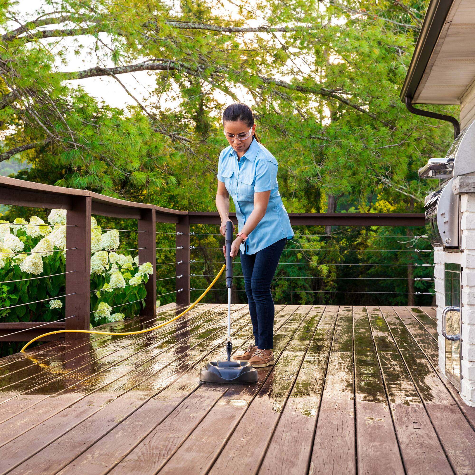 Angle. Karcher - Kärcher Pressure Washer K2200PSB, 2200 PSI, Surface Cleaner, Turbo, 15°, 40°, & Soap Nozzles - Max 2.07 GPM - Black.