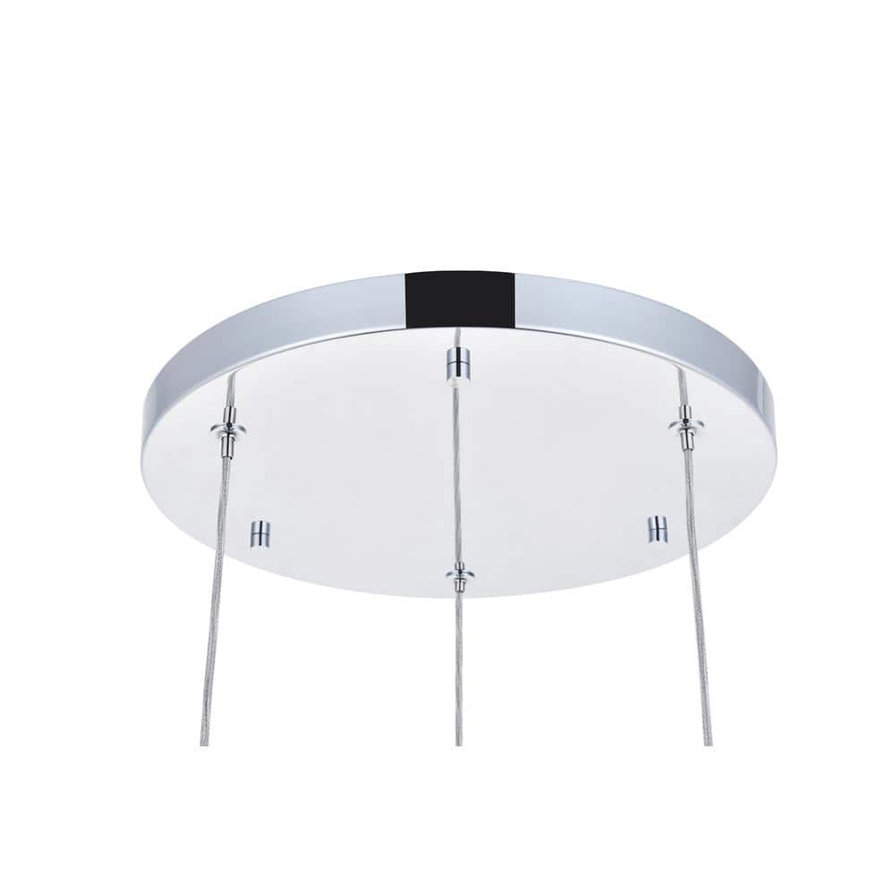 Elegant Lighting - Constellation 3 light LED Pendant - Chrome