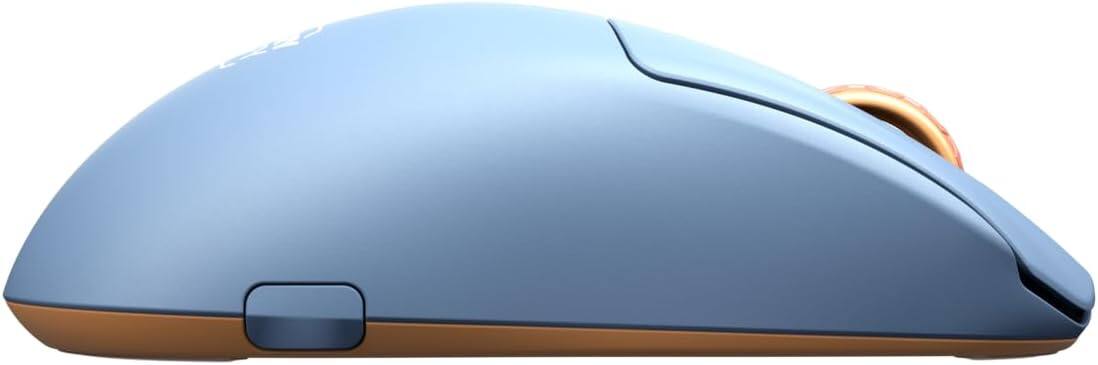 Angle. CHERRY - CHERRY XTRFY M68 Wireless Gaming Mouse - Blue, PixArt 3395 Sensor, 26,000 DPI, 53g Ultra-Lightweight - Blue.