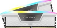 CORSAIR - VENGEANCE RGB 32GB (2x16GB) DDR5 6000MHz C36 UDIMM Desktop Memory - White - Front_Zoom