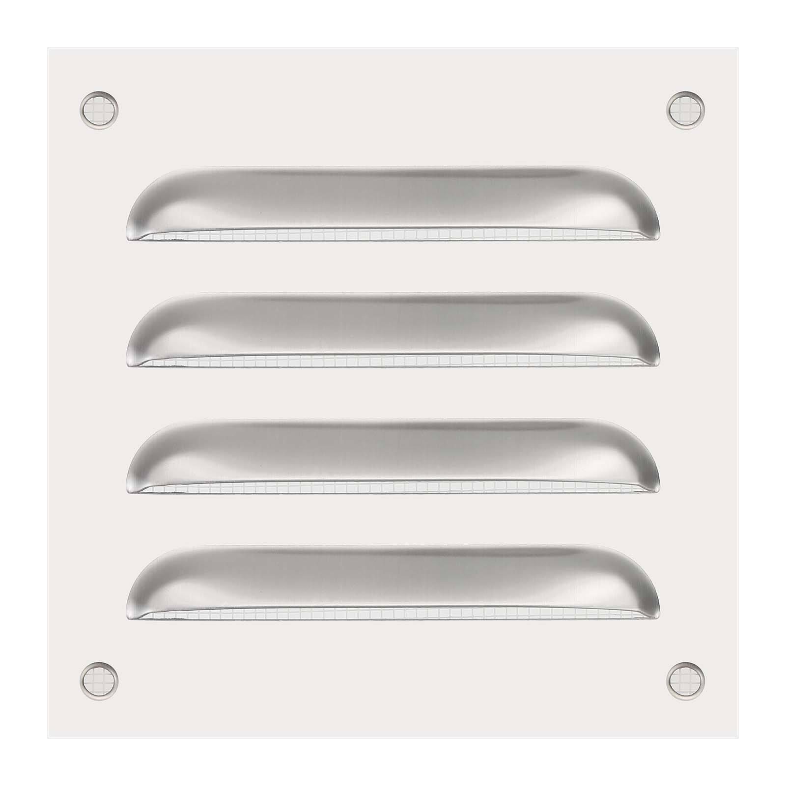"Unique Bargains - 4""x4"" Stainless Steel Vent Cover, Screen Air Grille Ventilation Cover HVAC Louvered Grill Built-in Mesh for Home - Silver" price history on PriceWatchPro