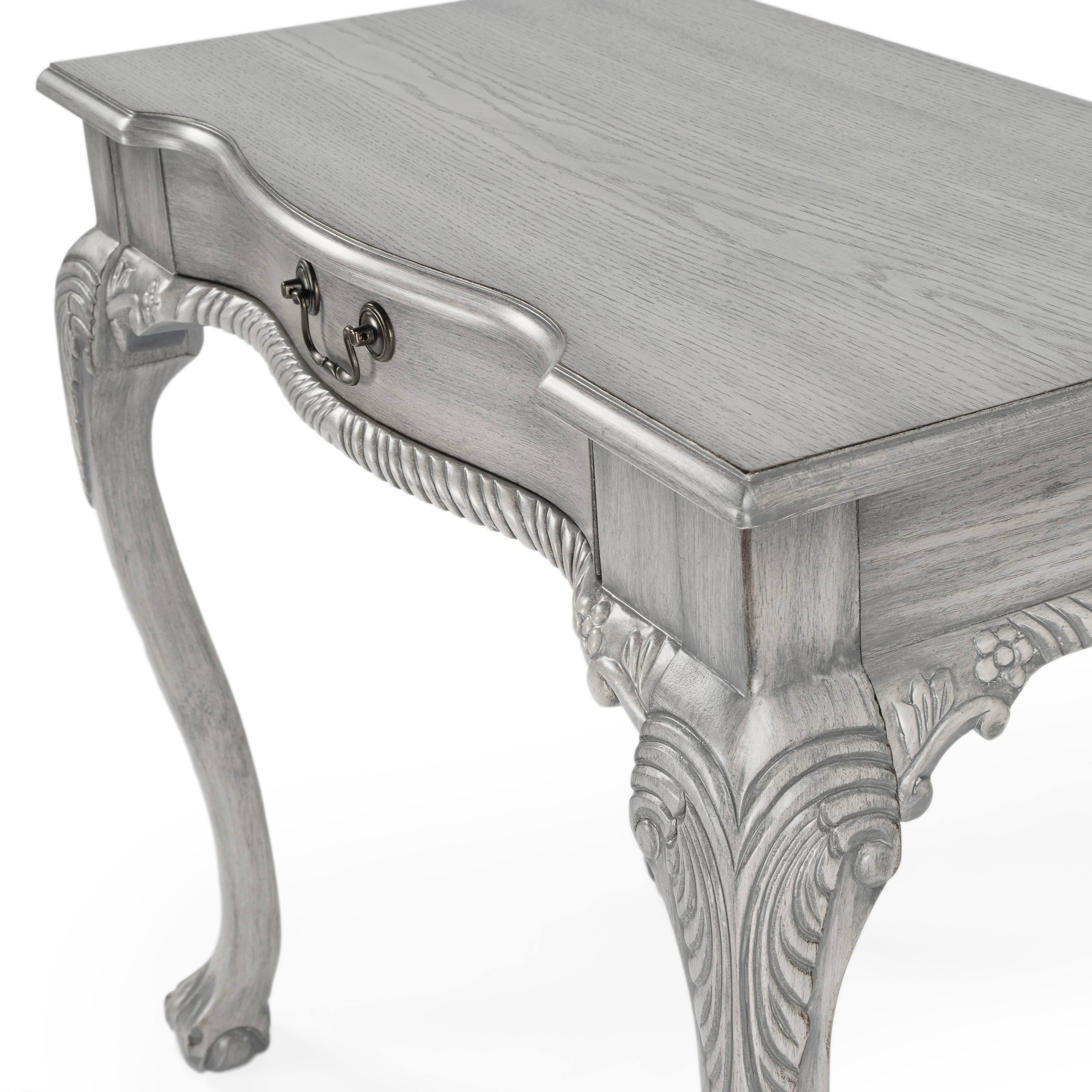 Alt View 6. Butler Specialty - Dupree 35 in. W Rectangular Wood 1 Drawer Traditional Writing Desk - Gray.