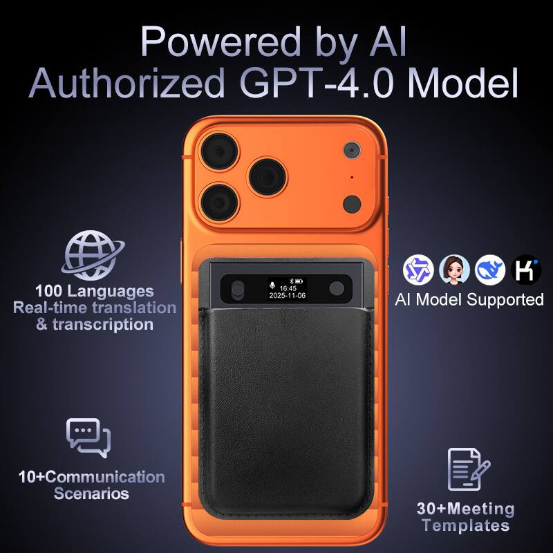 Powered by AI  
Authorized GPT-4.0 Model  

100 Languages  
Real-time translation & transcription  

10+ Communication Scenarios  

AI Model Supported  

30+ Meeting Templates
