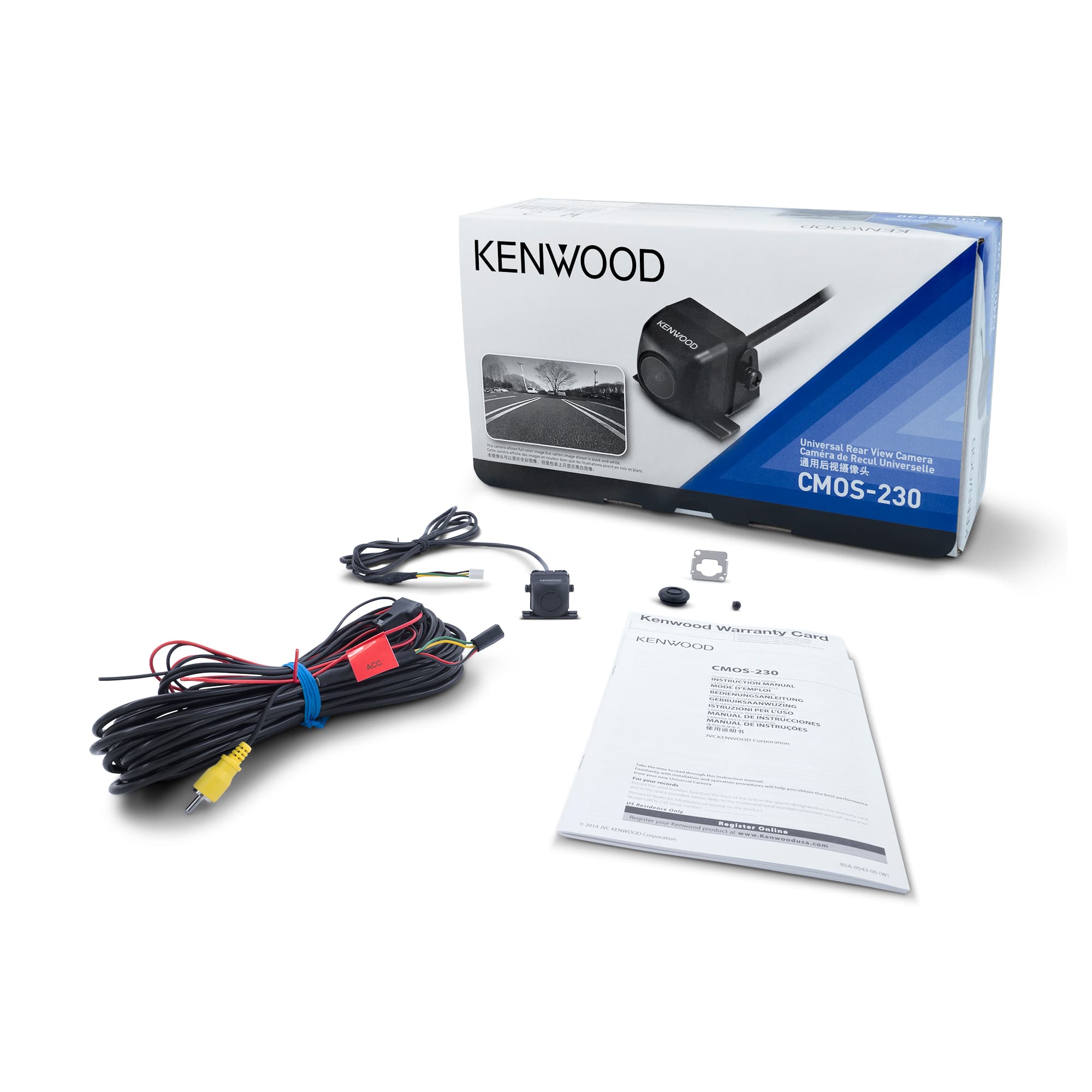 Alt View 14. Kenwood - CMOS-230LP Rear View Camera with 1/3.6" CMOS Sensor, Wide-Angle View, and Waterproof Design - Multi.