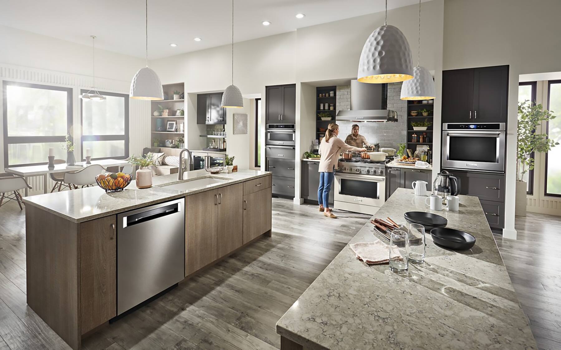 Alt View 31. KitchenAid - KitchenAid - 24" Top Control Built-in Tub Dishwasher with 3rd Rack, 360 Max Jets, 44 dBA - Stainless Steel - Stainless Steel with PrintShieldâ„¢ Finish.