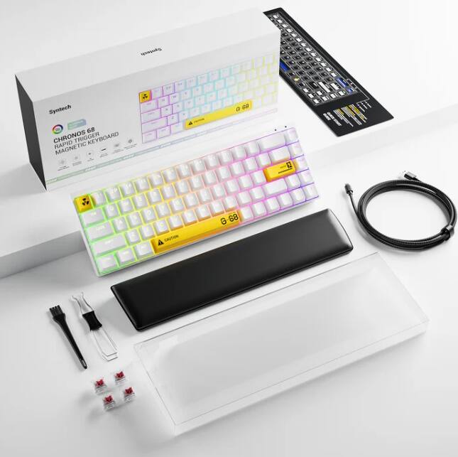 Sure, here is the corrected and grouped text from the image:

---

**SynTech**

**CHRONOS 68**  
RAPID TRIGGER MAGNETIC KEYBOARD

**G 68**

**CAUTION**

---

**G 68**

---

**G 68**

---

**G 68**

---

**G 68**

---

**G 68**

---

**G 68**

---

**G 68**

---

**G 68**

---

**G 68**

---

**G 68**

---

**G 68**

---

**G 68**

---

**G 68**

---

**G 68**

---

**G 68**

---

**G 68**

---

**G 68**

---

**G 68**

---

**G 68**

---

**G 68**

---

**G 68**

---

**G 68**

---

**G 68**

---

**G 68**

---

**G 68**

---

**G 68**

---

**G 68**

---

**G 68**

---

**G 68**

---

**G 68