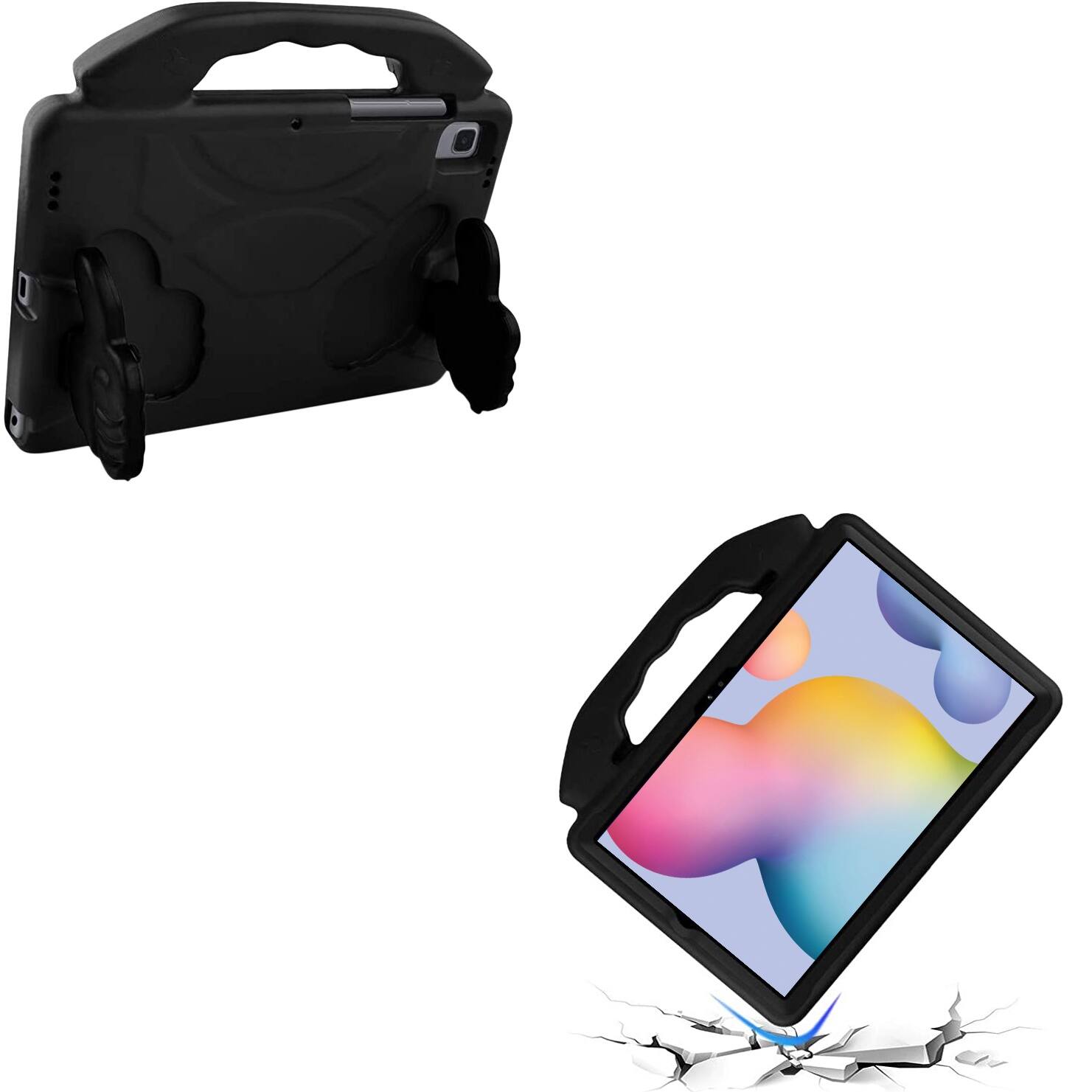 Alt View 13. SaharaCase - KidProof Carry Series Case for Samsung Galaxy Tab S6 Lite - Black.