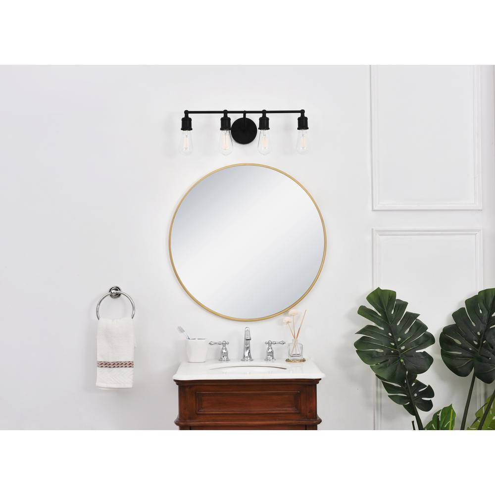 Angle. Living District - Serif 4 light black Wall Sconce - Black.