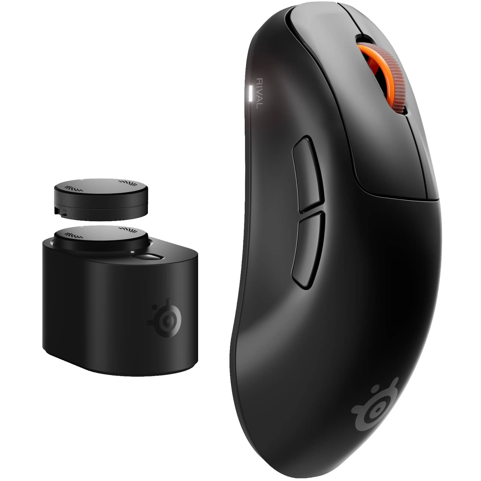 SteelSeries - Rival Pro Wireless Optical Ergonomic Gaming Mouse with 8K Polling – Ultra-Wideband/RF for PC - Wireless