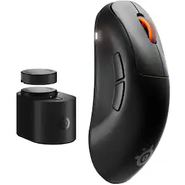 SteelSeries - Rival Pro Wireless Optical Ergonomic Gaming Mouse with 8K Polling – Ultra-Wideband/RF for PC - Wireless - Black
