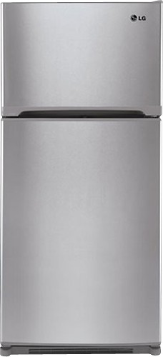 Best Buy: LG 19.0 Cu. Ft. Top-Freezer Refrigerator Stainless-Steel ...