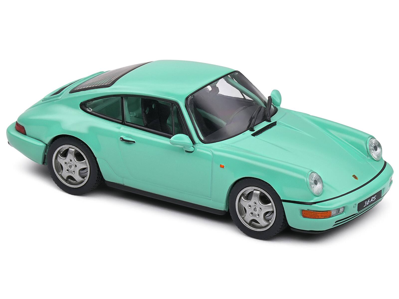 Back. Solido - Porsche 911 (964) RS Clubsport Mint Green 1/43 Diecast Model Car by Solido - Mint Green.
