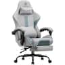 GTPlayer - Breathable Fabric Gaming Chair Ergonomic High Back Computer Chair with Headrest & Lumbar Support - Gray