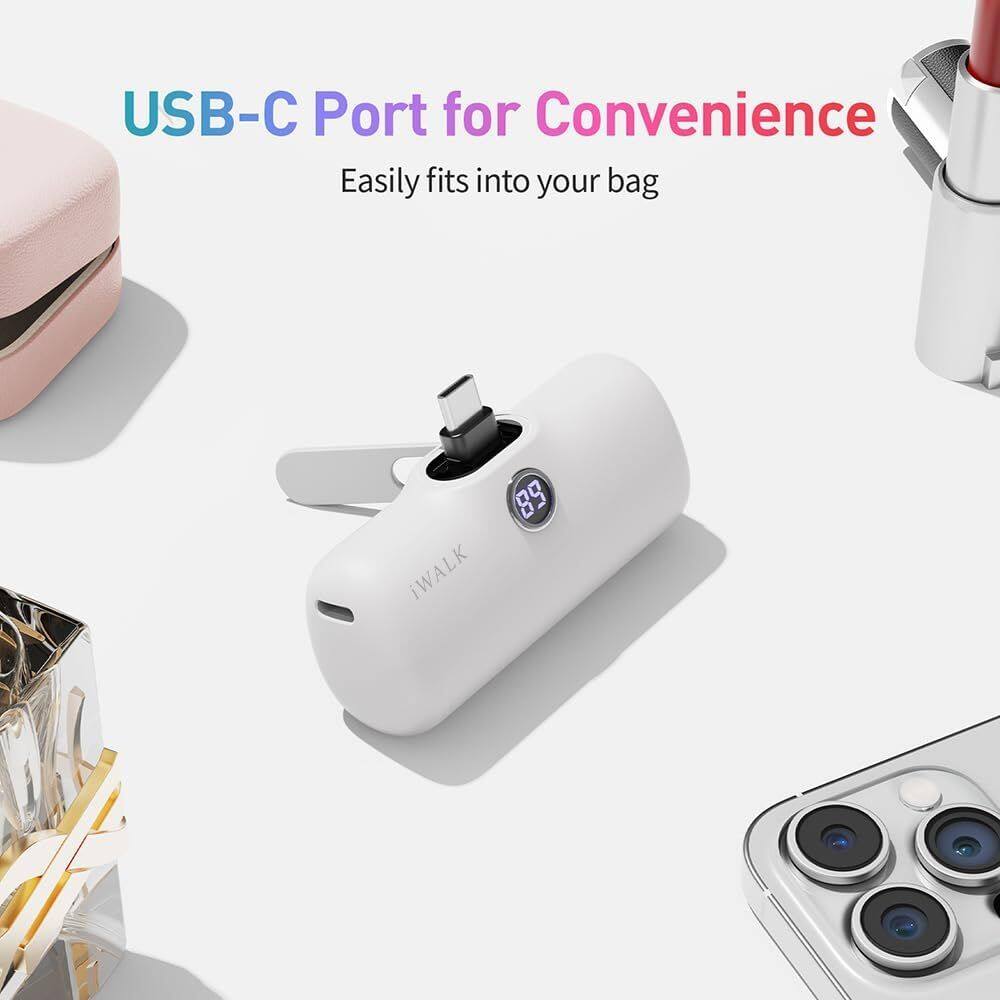 USB-C Port for Convenience  
Easily fits into your bag