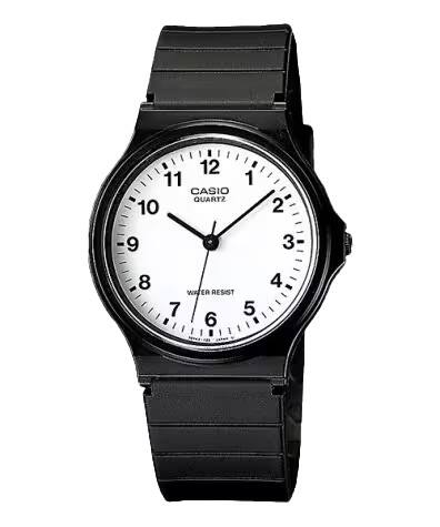 Casio - Men's Classic Analog Watch with White Dial - MQ-24-7B - Black price history on PriceWatchPro