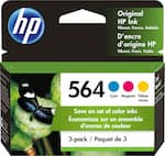 HP - 564 3-Pack Ink Cartridges - Cyan/Magenta/Yellow