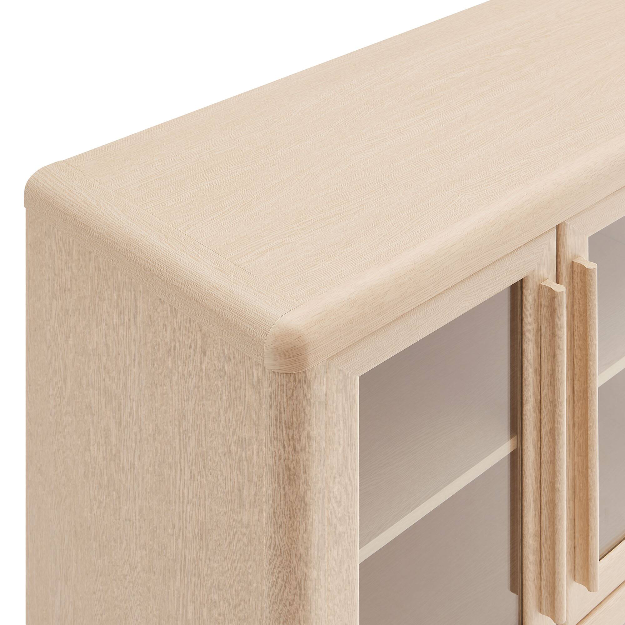 Alt View 5. Modway - Evren 4-Door Sideboard Storage Display Cabinet by Modway - Ash.