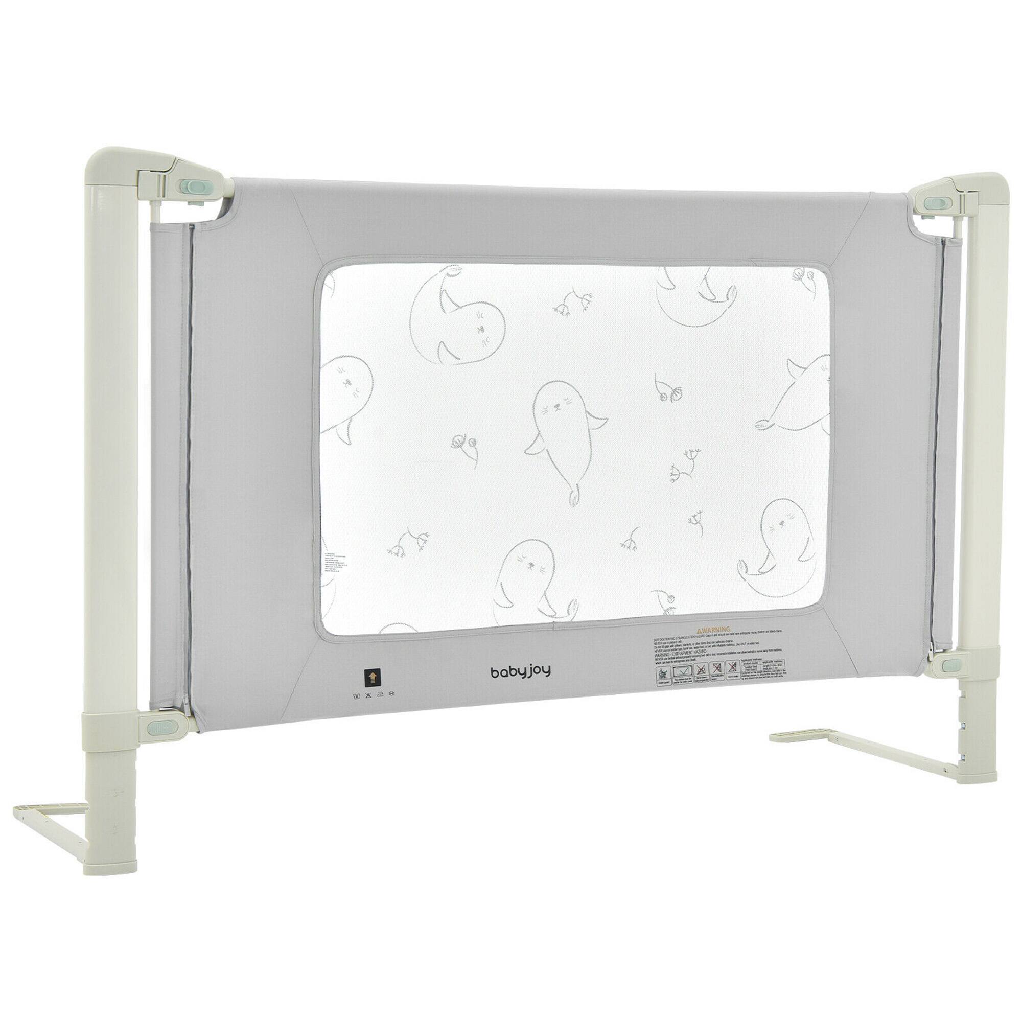 Gymax - 59'' Bed Rail Guard for Toddlers Kid w/ Adjustable Height & Safety Lock - Gray price history on PriceWatchPro