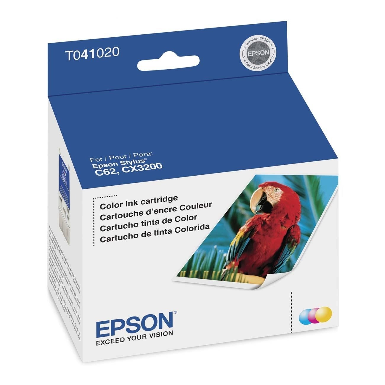 Best Buy Epson Ink Cartridge Cyan Magenta Yellow Multicolor T041020 2840