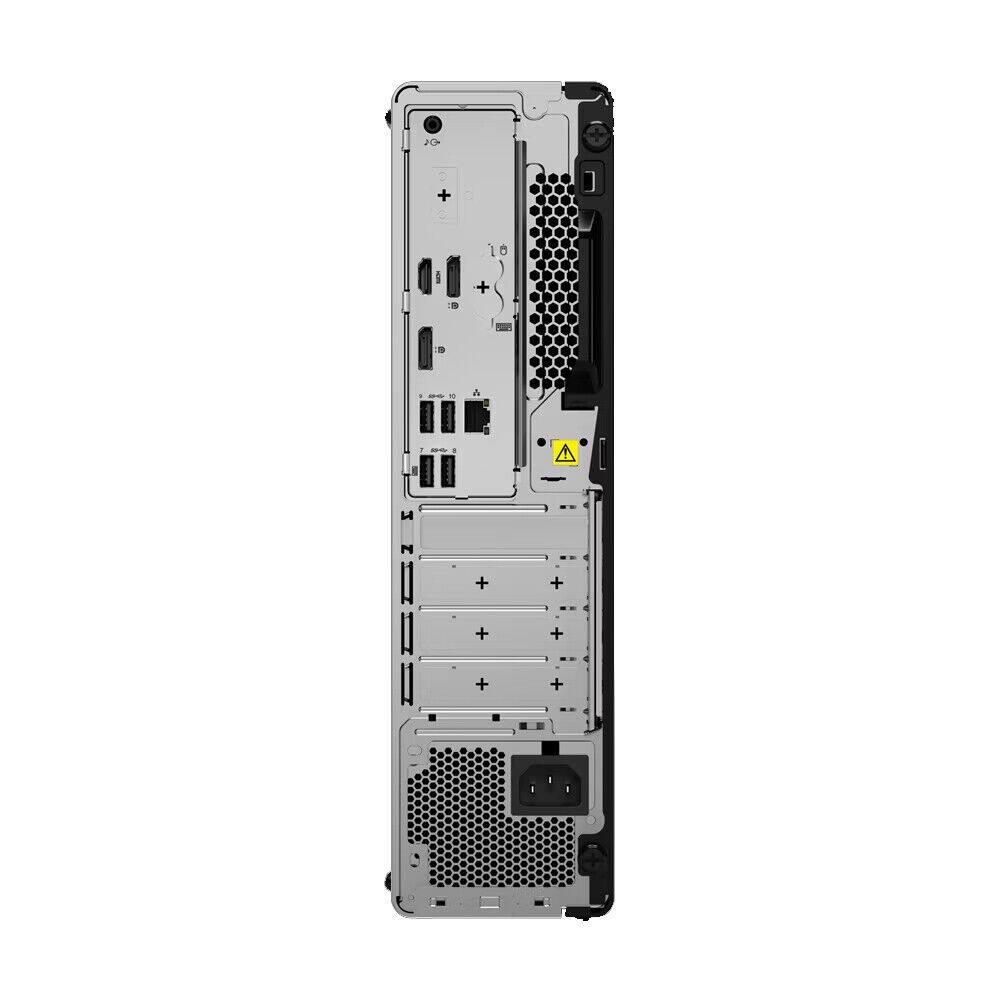Back. Lenovo - Lenovo Thinkcentre M80S G3 SFF PC Intel i5-12500 8GB RAM 256GB SSD W11P - Black.