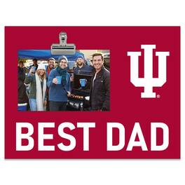 Fan Creations - Indiana Hoosiers 8" x 10.5" Briteline Best Dad Clip Frame - Multicolor