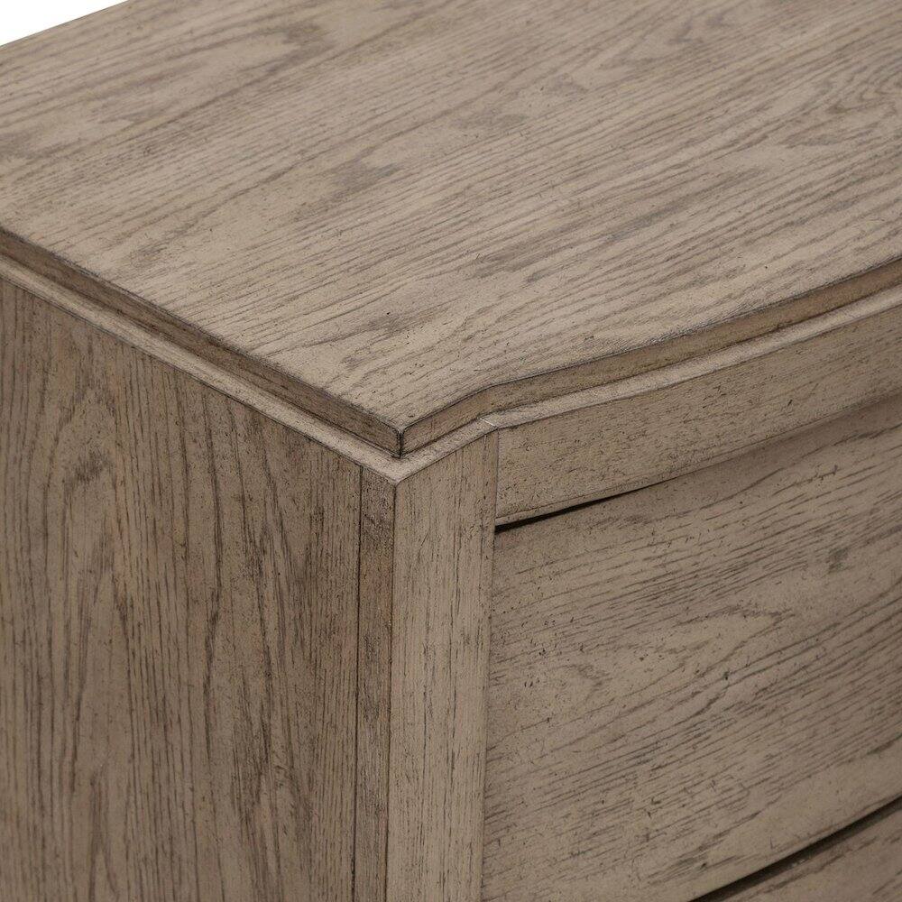 Alt View 9. Liberty Furniture Industries - Bedroom Nightstand with Charging Station AC, USB-A, USB-C - Burnished Beige Oak - Burnished Beige.