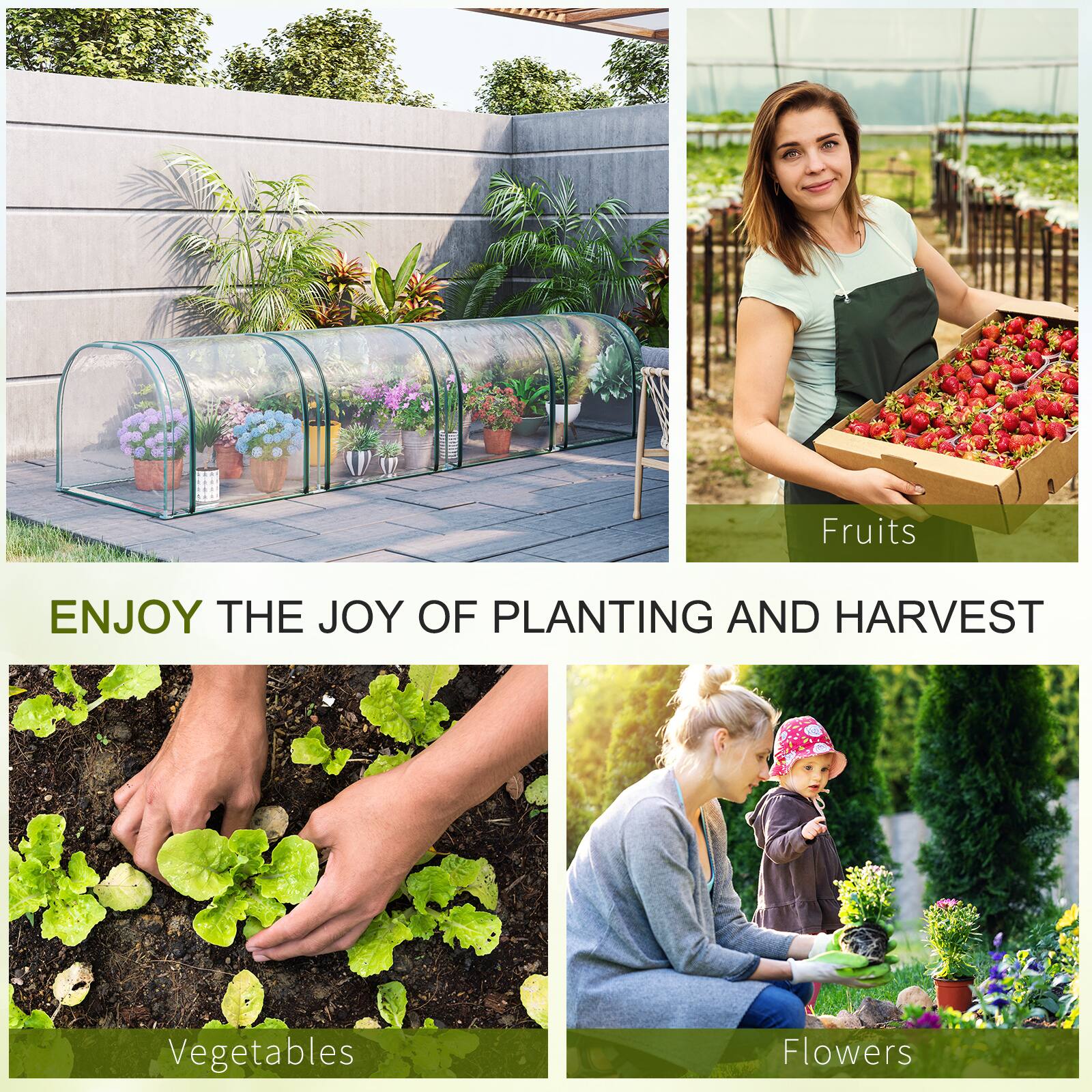 Fruits, Vegetables, Flowers, ENJOY THE JOY OF PLANTING AND HARVEST
