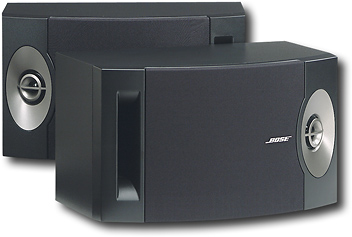 Angle View: Bose 201 Direct Reflecting Bookshelf Speakers System - Black