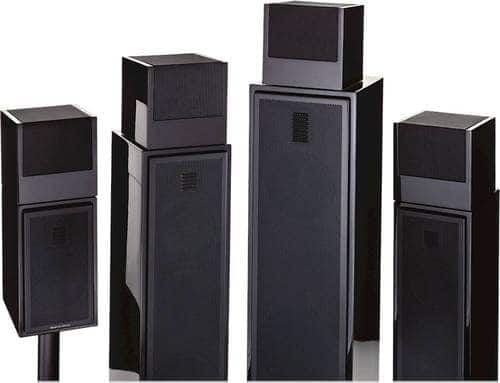 MartinLogan - Motion AFX 5.25" 2-Way Speakers (Pair) - Gloss Black - Larger Front