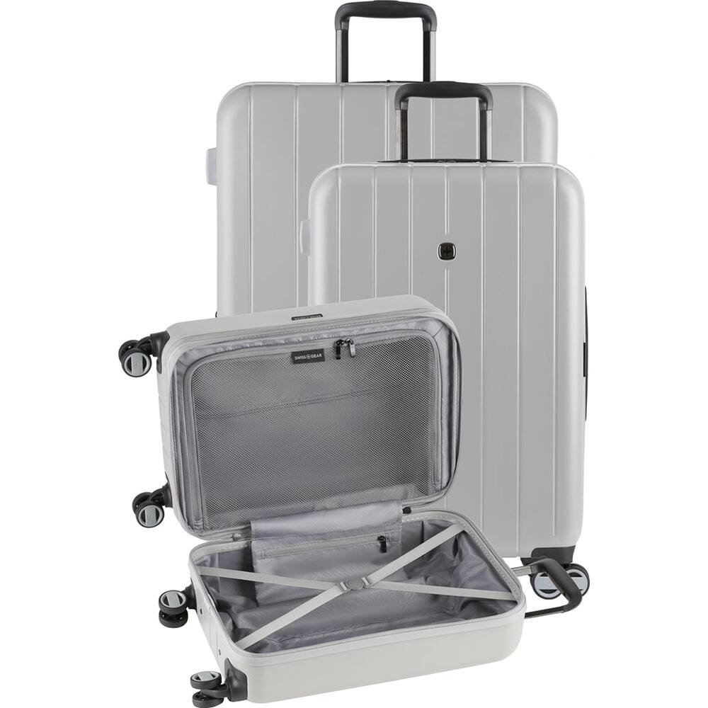 Alt View 3. SwissGear - Wanderlust Pro Lightweight Expandable Spinner, 3-Piece Set 80924203 - Grey.