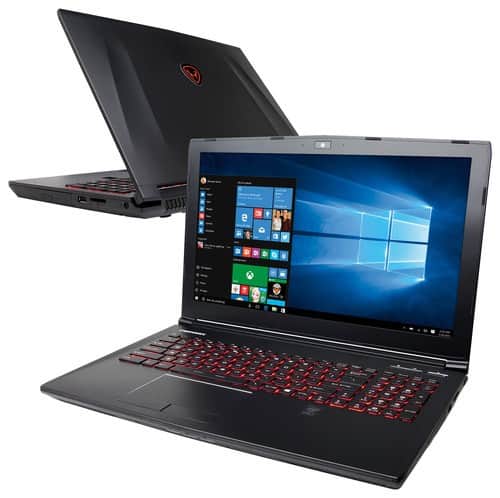 CyberPowerPC - Fangbook IV 15.6" Laptop - Intel Core i7 - 16GB Memory - 1TB Hard Drive + 120GB Solid State Drive - Gray-Front_Standard 