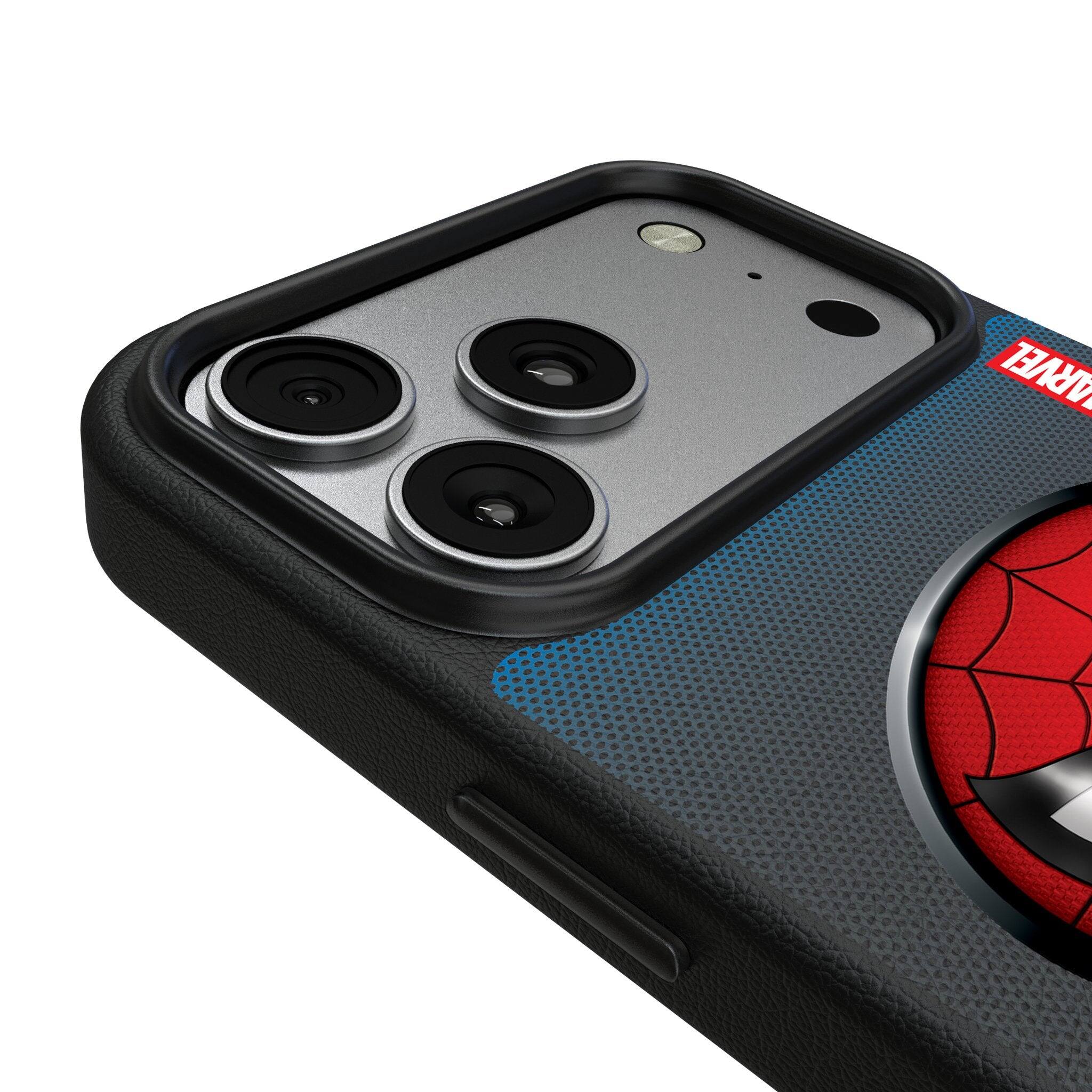 Left. Keyscaper - Marvel Grid MagSafe Compatible Phone Case - Apple iPhone 17 Pro Max - Spider-Man.