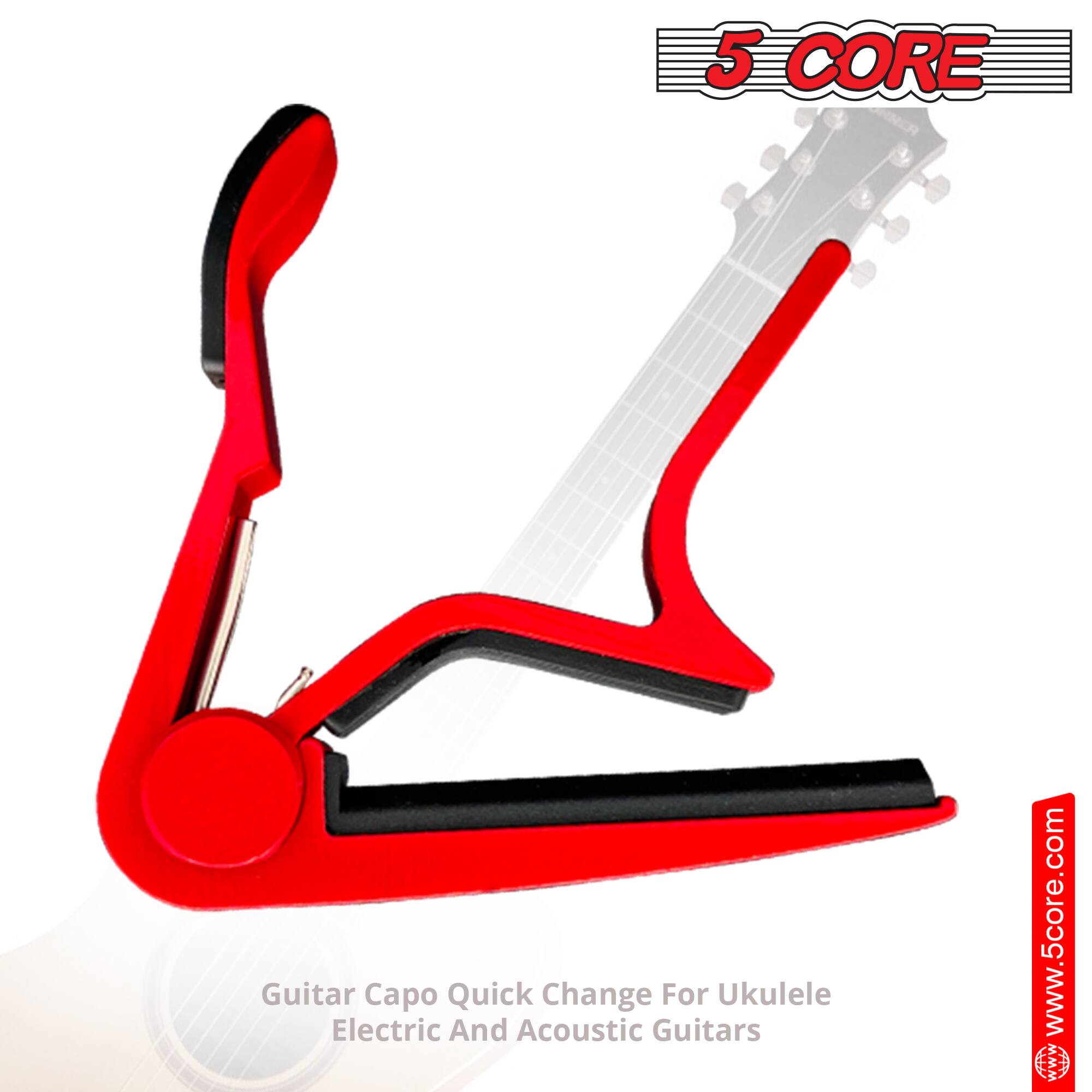 5 CORE Guitar Capo Quick Change For Ukulele Electric And Acoustic Guitars  
www.5core.com