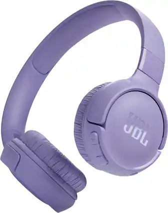 Front. JBL - TUNE520BT On-Ear Bluetooth headphones - 2024 - Purple.