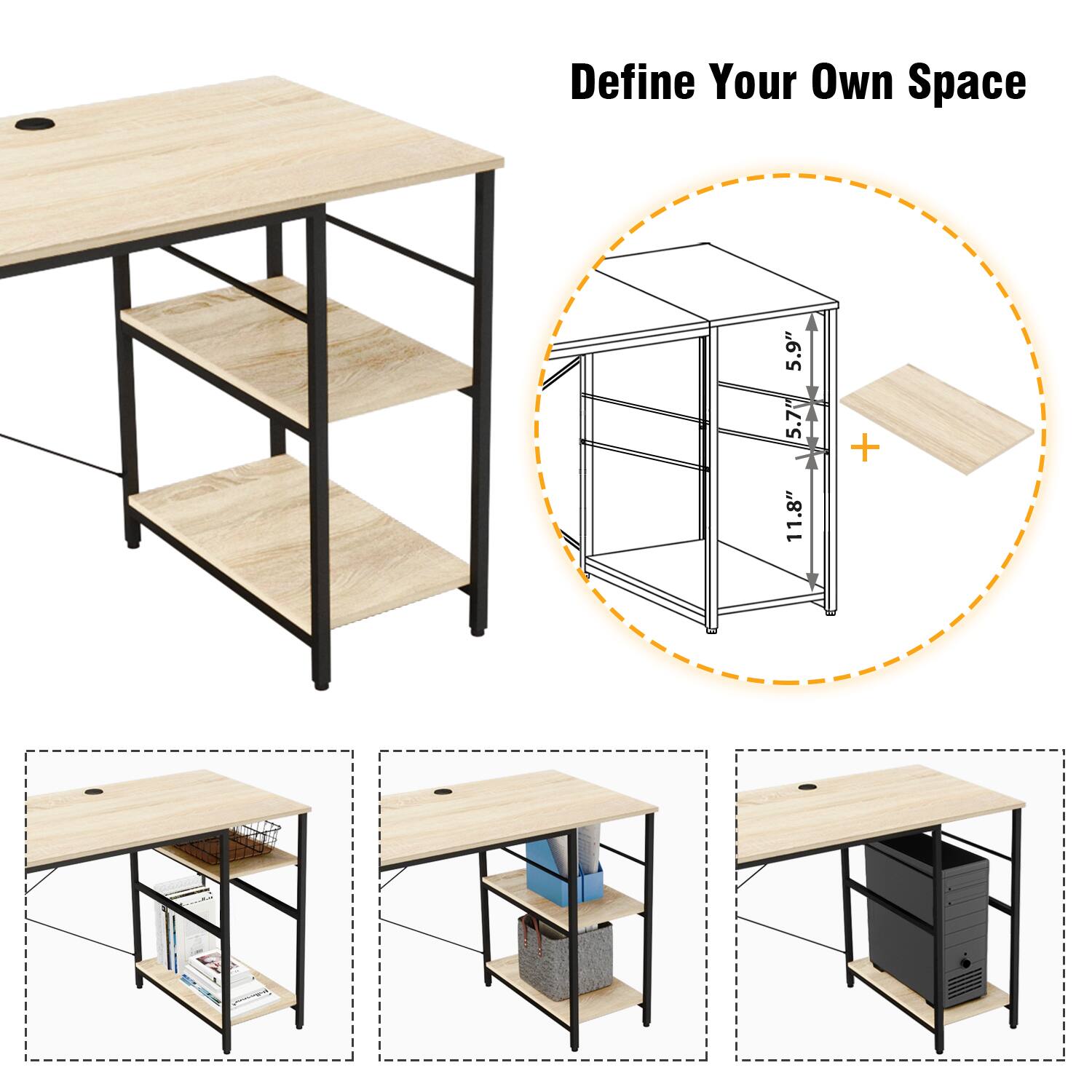 Define Your Own Space: 5.9" 5.7" 11.8"
